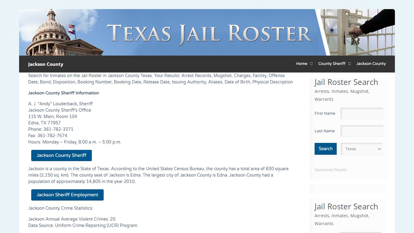 Jackson County | Jail Roster Search